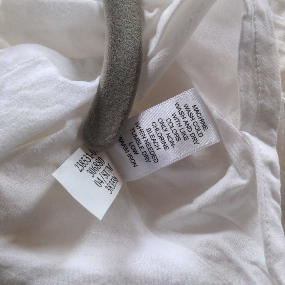 Vintage Banana Republic White Sleeveless V-Neck Midi Dress, Size 0 - Picture 6 of 6